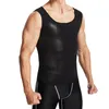 Maillots de course YBFDO Hommes Argent Ion Revêtement Thermo Sweat Sauna Gilet Body Shapers Taille Entraîneur Minceur Shapewear Débardeurs Effet Fat Burn