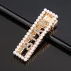 Pearl Crystal Hairpin Letter