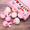 Pudding väska mat leksak mini djur bollar gul chick björn rosa kanin 8 st snack dragkedja dekor kudde kudde tjejer 210728