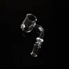 Mini Bongs de vidrio 20 mm OD Cuarzo Banger Glass Bong Pipe Embriagador Fumar 14 mm 18 mm Macho Mujer Junta 90 grados Aceite grueso Dab Rig Clavos Tubería de agua QN01