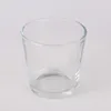 220 ml 315 ml 450 ml Pot de bougie en verre transparent vide avec couvercle en liège en bambou métal