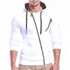 Winter Mäns Tracksuit 2 Pieces Set Hoodies + Pants Sport kostymer för män Sweatshirt Zipper Hoodies Herrkläder Satser Sportkläder 211014