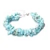 Irregular Natural Crystal Stone Double Layer Beaded Charm Bracelet Handmade Energy Jewelry For Men Women Party Club Decor