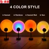 Sunset Projection Night Lights Live Broadcast Background Like Galaxy Projector Atmosphere Rainbow Lamp Decoration For Bedroom