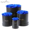 Real Preserved Rose Eternal Flower Hug Bucket Gift Box Immortal Rose Birthday Valentines Day Gift For Girlfriends/Mum/Daughter 210317