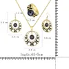 Sophiaxuan mode 2021 hawaïen or bijoux perle ensembles anneaux ensemble boucle d'oreille et collier géométrique pour femmes bijoux femme
