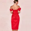 Deat Kadınlar Straplae Asimetrik Pileli Elbise Gelenler Lady Seksi Backless Mizaç Moda İlkbahar Yaz 11D1103 210709