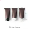 50ml 150ml Matte Brown Empty Plastic Cosmetic Container Refillable Cream Squeeze Tube 50g 150g SkinCare Lotion Bottle 20pcsgood qty