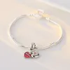 Past Pandora Armbanden 20 stks Hart Roze Kristal Dangle Hanger Bedels Kralen Zilveren Bedels Kraal Voor Vrouwen Diy Europese Ketting Sieraden