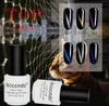 7ml 6color صفراء اللون الأخضر الأرجواني Cateye Gelpolish Glossy Gel Polish Colour