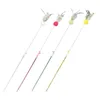 Chat Jouets 4Pcs Plume Teaser Stick Avec Bell Teasers Drôles Flirter