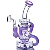 7,8 pouces violet mignon rose narguilé fab oeuf eau bong dab rigs recyler tuyaux en verre fumer avec 14,4 mm banger