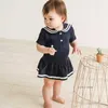 Été Famille Correspondant Vêtements Frère Soeur Tenues Espagnol Bébé Fille Robe Enfant Garçons Barboteuse Ensemble Enfants Vêtements 211011