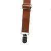 118*22cm Mens Womens PU Leather Suspenders Y-Back Retro Braces Clip-On Special Occassion Wear