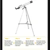 HD 100X Adjustable Astronomical Telescope With Tripod Night Verson Space Aluminum Monocular