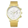 Wristwatches Quartz Fashion Men رجال الأعمال الفاخرة على مدار الساعة Erkek Kol Saati Stainles Disual Man Wristwatch Retro Silver Gold Relogio