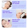 7 In 1 RF Rradio Frequency Tightening Hot Cold Hammer Skin Scrubber Bio Face Lift Care Device