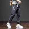 Spring Summer Black Blue Casual Pants Men Streetwear Joggers Ankle-Length Sweatpants Male Harem Trousers Plus Size 6XL 7XL 8XL 211110