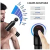 4 cores 6 engrenagens 4000r Baixo ruído de massagem elétrica Gun Massageador de músculos profundos Fascial Relax Relax Corpo Full Vibration Machine Ship por DHL1124883