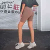 Summer vintage high waist women sexy biker short feminino neon green black shorts sweatpants
