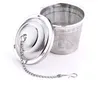 Slitstarka 3 storlekar Silver återanvändbar 304 Rostfritt Tea Infusers Mesh Herbal Ball Tea TeakTheftle Locking Filter Infuser