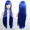 Parrucche sintetiche per capelli sintetici cosplay lisci serici da 80 cm in 7 colori Parrucca Perruques de cheveux humains KW-80S