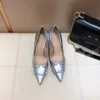 Scarpe eleganti da donna di alta qualità Tacchi alti Moda donna Colore nudo Décolleté in vera pelle Sandali da donna Fondo da sposa