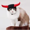 Casquette Halloween Cosplay, couvre-chef en corne de bœuf, fournitures de décoration pour le jour de noël, accessoire pour chat