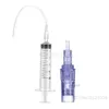 30pcs Meso Micro Needles Derma Pen Cartridge Screw Suits 9 12 36 42 Nano Needle Free Water Injector hyaluronic serum 210323