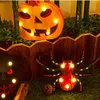 Halloween LED Lights Horror Skull Pumbl Ghost Spider Night Light Ornament Halloweens Party Puntelli domestici Scrivania accanto alla lampada da tavolo Decorazioni
