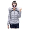 Winter hooded short paragraph parka coat women 3XL plus size pink black white long sleeve fashion warmth clothing LR618 210531