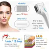 Máquina Hifu 4D Focalizada de Alta Intensidade Portátil 12 Linhas 20000 Tiros Lifting Facial Apertar a Pele Remoção de Rugas Emagrecimento Corporal Beleza