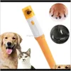犬用品ホームガーデンペットクリッパーペディペット犬猫足釘Trimmerカット電気粉砕グルーミングツールWX9-1235ドロップデリバリー2021 L