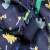 Croal Cherie 80-130cm O-Cou Enfants Garçons Veste Marine Vert Printemps Dinosaure Impression Enfants Vêtements Filles Manteau Vêtements d'extérieur 211204