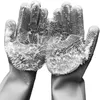 食器洗いクリーニング手袋マジックシリコーンゴムスポンジ手袋家庭用スクラバーキッチンクリーンツール使い捨て可能