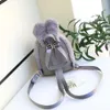 Children School Bag Plush Faux Fur Mini Rabbit Ears Kids Backpacks Girls Children School Kindergarten Shoulder Mini Backpacks 2110289A