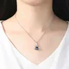 Perle baroque naturelle Zircon cubique pendentif chaîne vague d'eau 925 Sterling Sier collier pour femme