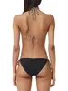 Sexy bikini à la mode noir trois points imprimé floral famille maillot de bain fendu femme designer net maillot de bain rouge