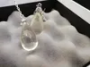 Boucles d'oreilles transparentes en forme de goutte d'eau pour femmes, bijoux cadeaux pour amoureux de fête de mariage avec sac en flanelle