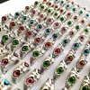 30 teile/los Neue Retro Nette Männer und Frauen Charme Punk Eule Ring Vintage Multi-Color Augen Kreative Schmuck Party geschenk Favor201E