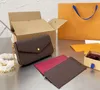 Lyxig axelväska designer messenger väskor designers handväskor plånböcker kvinnor mode av hög kvalitet tredelade kostymer pu material l256q