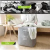 Laundry Bags Large Foldable Dirty Clothes Storage Box Sorter Home Kids Toys Bag Collapsible Hamper Baby Basket Organizer Bin