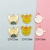 10 stks Pufferfish Dog Kat Emaille Charms Hangers Metalen Cartoon Dieren zoeken Voor Sieraden DIY Oorbellen Ketting Armband Dangle