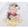 Mannen Sailor Gedrukt Tshirt Zomer Korte Mouw Cartoon Gedrukt Tee Hip Hop Oversized Katoen Casual Harajuku Streetwear Tshirts 210601