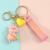 Cartoon Windbreaker Pig Key Rings Pendant Lovely Flying Duck Key Chain Female Bag Accessories