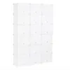 Storage Holders & Racks 12-Tier Portable 72 Pair Shoe Rack Organizer 36 Grids Tower Shelf Storage Cabinet Stand Expandable for Heels Boots Slippers White