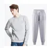 2022 Casual Men Set Fashion Letter Pattern Mens Sportkläder Tracksuit Långärmad Hoodies Drawstring Long Pant Suit Male