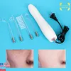 Portable High Frequency Skin Care Acne Violet Ray Facial With 4 Wand Electrodes Tongue Tube Freckle Elimination