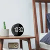 Other Clocks & Accessories Voice Control Battery Powered Digital Clock Alarm Easy Reading Adjustable Brightness Night Mode Round Wake Up Led