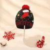 Рождественские дети Beanie Черепки 1-5 лет Детские Санта-Клаус вязаные Шляпы для Beanie Outdoors Детская зима Теплый ZZM056 Y21111